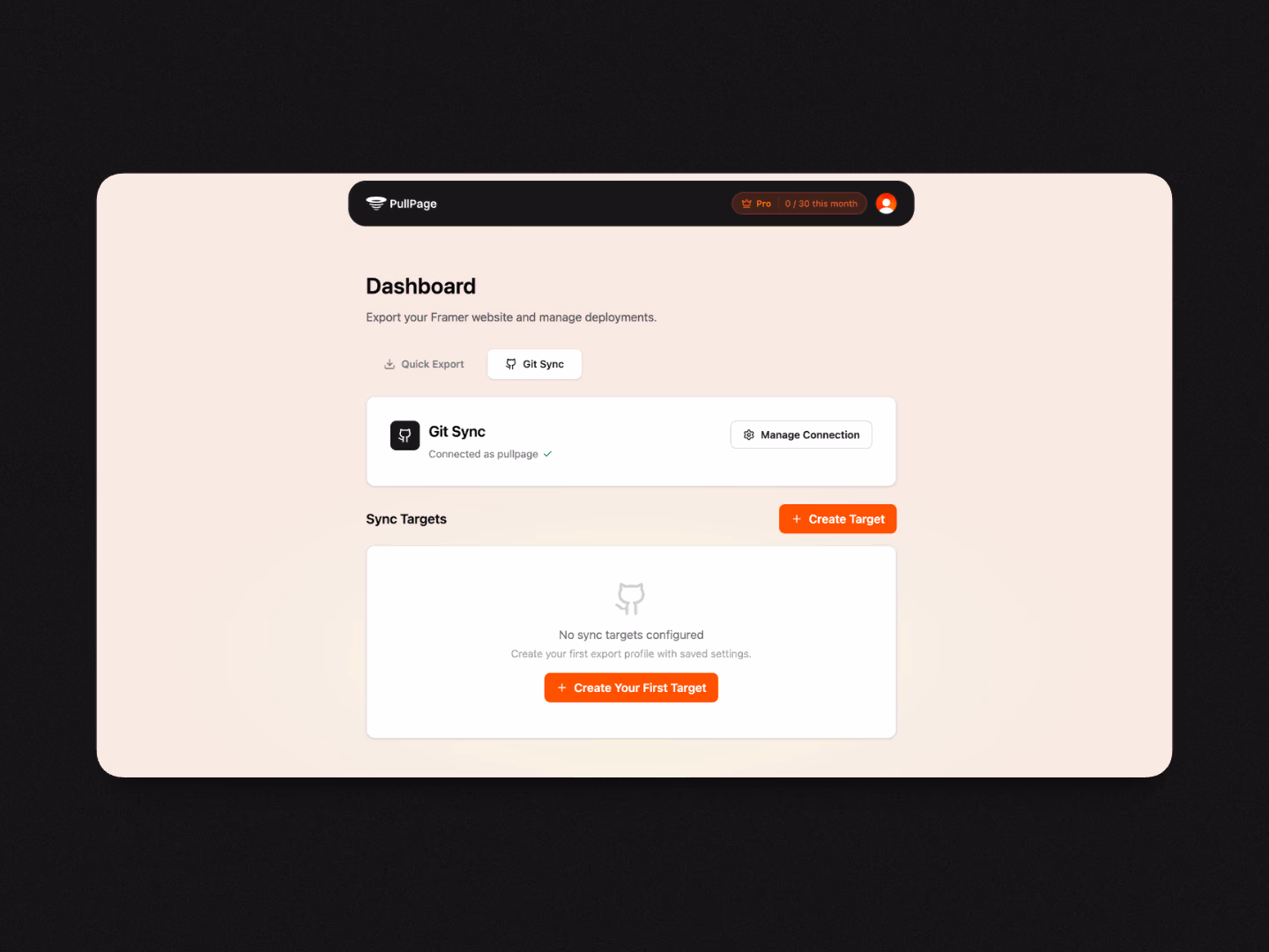 New Dashboard & Git Sync Introduction